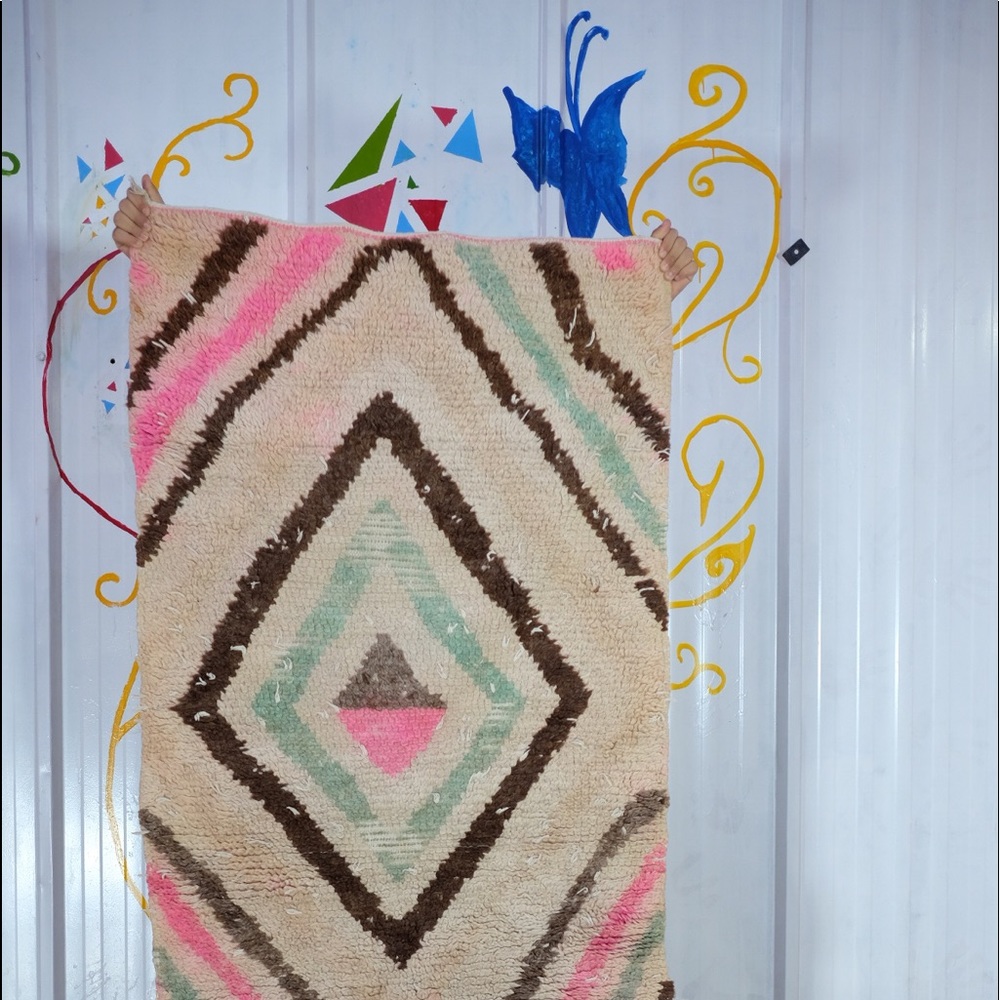 Moroccan rug - Azilal Vintage rug -Christmas
